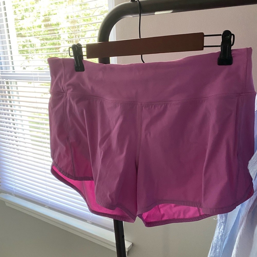 Lululemon Speed Up Short 4” Inseam- Pink Size 12